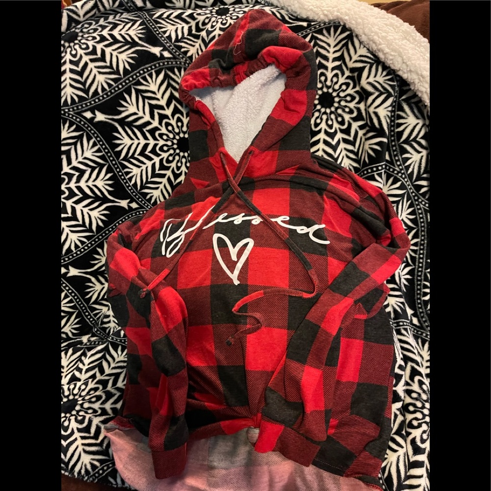 NO BOUNDARIES fleece hood flannel